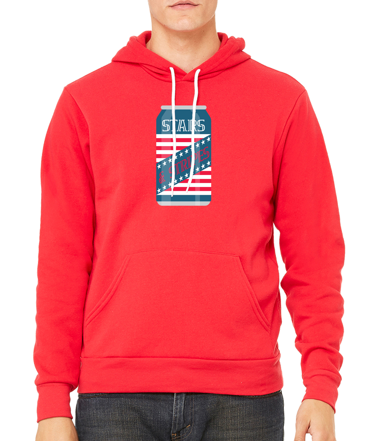 Stars and Strips Beer Hoodie, Funny Drinking Sweatshirts, Patriotic